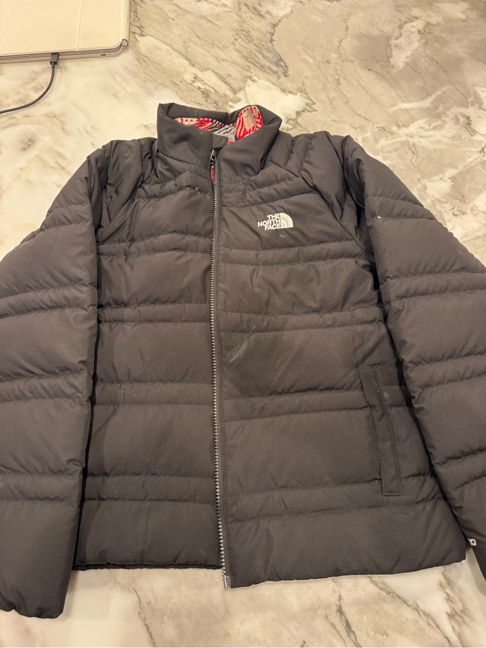 The North Face kids youth large 12 Black Insulated Puffer Jacket